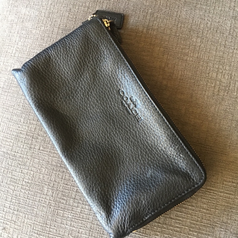 Coach checkbook wallet
